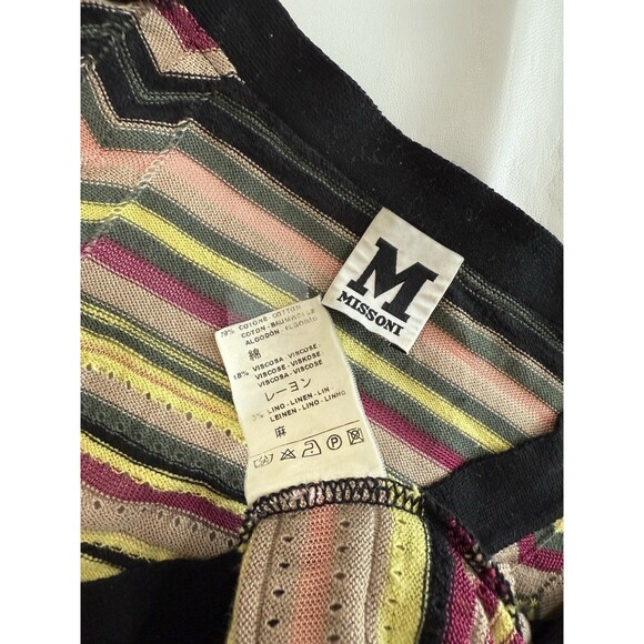 Missoni Sz 10 S/M Fine Knit Long Chevron Zig-Zag Iconic Cardigan Sweater - Picture 10 of 13